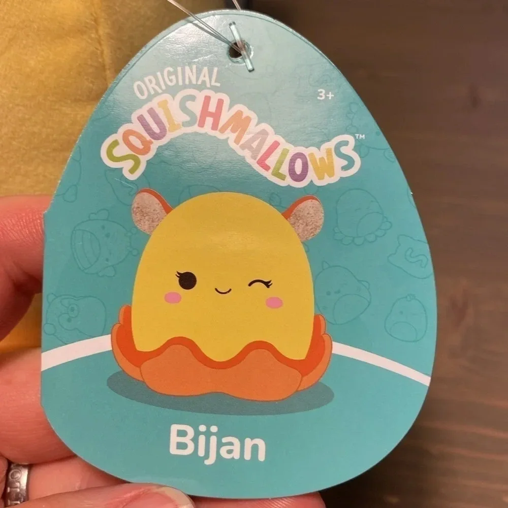 Squishmallows Bijan the Yellow Dumbo Octopus 8 Plush NWT